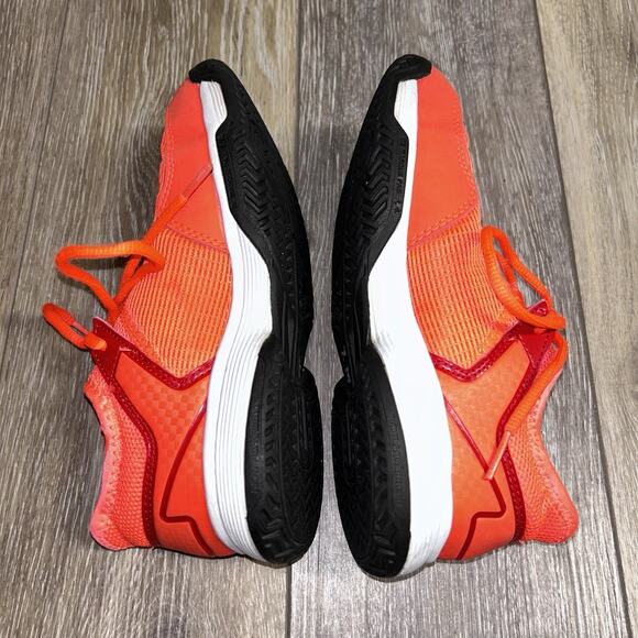 Scarpe Adidas Ubersonic 4 Allcourt Red White Youth Size 2 HP9698 Sneaker Shoes - Picture 9 of 11